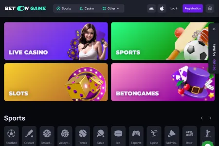 How to Log in to BetOnGame?  step 1