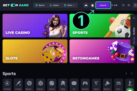  How to Make Your First Bet After Login? step 2