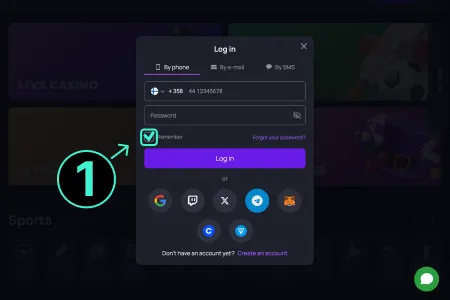 How to Log in to BetOnGame?  step 4