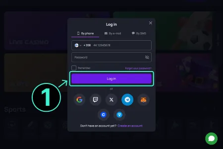 How to Log in to BetOnGame?  step 5